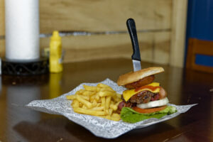 Bob's Café Cowboy Burger. Bob's Café Cowboy Burger.