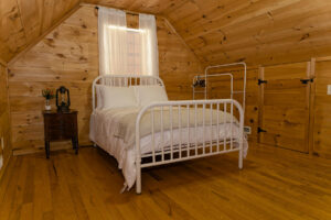 Good Hope Cottage in Ethridge TN full bed upstairs.